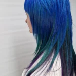 vibrant blue hairstyle webp
